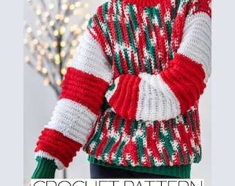 Crochet Pattern | EASY Crochet Christmas Sweater Pattern | PDF Download