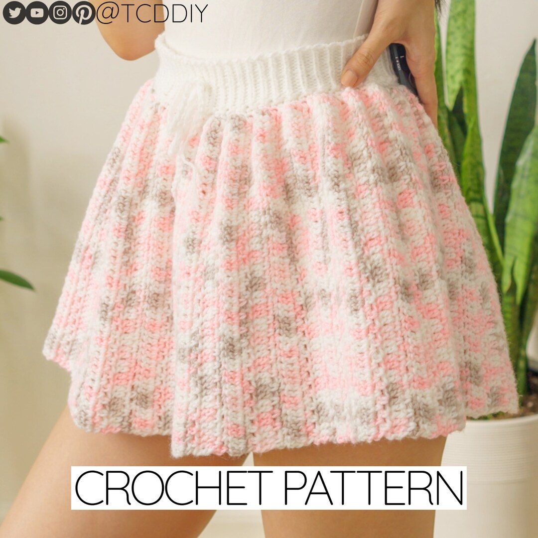 How to Crochet a Skater Skirt (EASY) | Tutorial DIY - YouTube