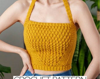 Crochet Pattern | Crochet Halter Top Pattern | PDF Download