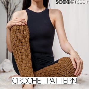 Haakpatroon | Mandgeweven beenwarmers | Kniekousen | Legging | Pdf-download