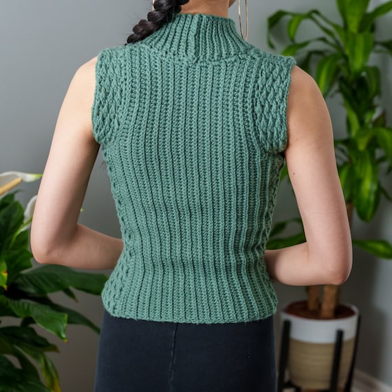 トップス eaphi U NECK LEAF PATTERN KNIT VEST トップス eaphi U NECK LEAF PATTERN KNIT VEST Eaphi U NECK