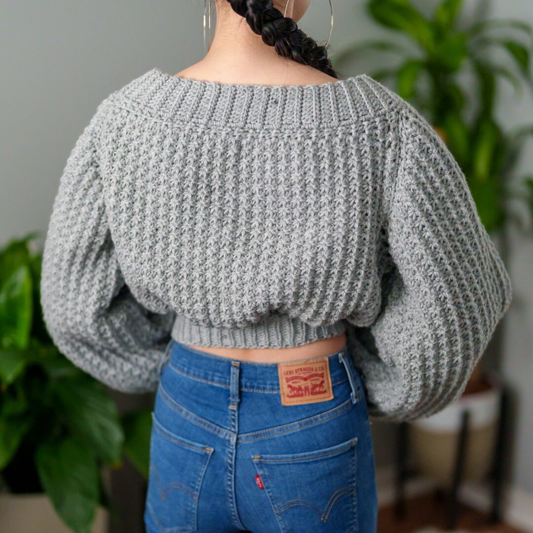 Pull Au Crochet Femme Surdimensionné - Col Rond, Manches Longues - Style Mesh épaules Dénudées - Streetwear Décontracté