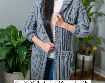 Crochet Pattern | Crochet Duster Cardigan Pattern | PDF Download