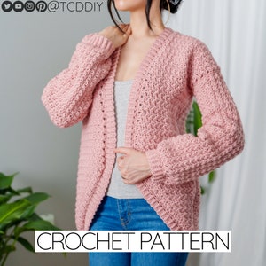 Crochet Pattern | Suzette Stitch Cardigan Sweater | PDF Download