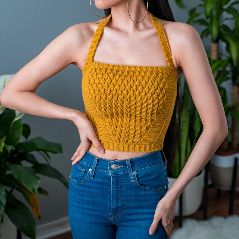 Crochet Pattern Crochet Halter Top Pattern PDF Download image 3