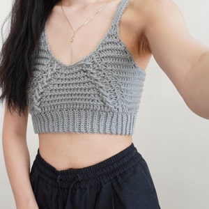 Crochet Pattern Crochet Cable Stitch Bralette Pattern PDF Download image 8