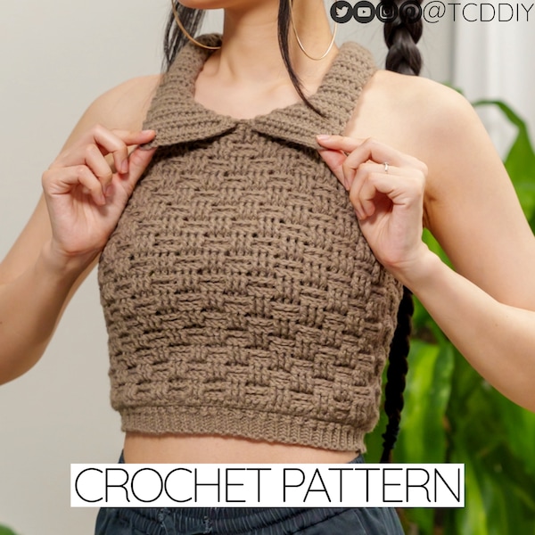 Crochet Pattern | Vest Pattern | Basket Weave Vest Pattern | PDF Download