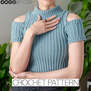 Crochet Pattern | Cold Shoulder Top Pattern | PDF Download