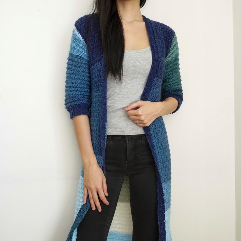 Crochet Pattern Duster Cardigan Pattern Star Stitch Cardigan Pattern PDF Download image 5