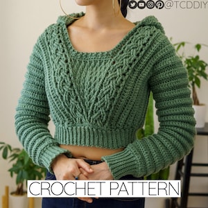 Crochet Pattern | Cable Stitch Hoodie Pattern | PDF Download