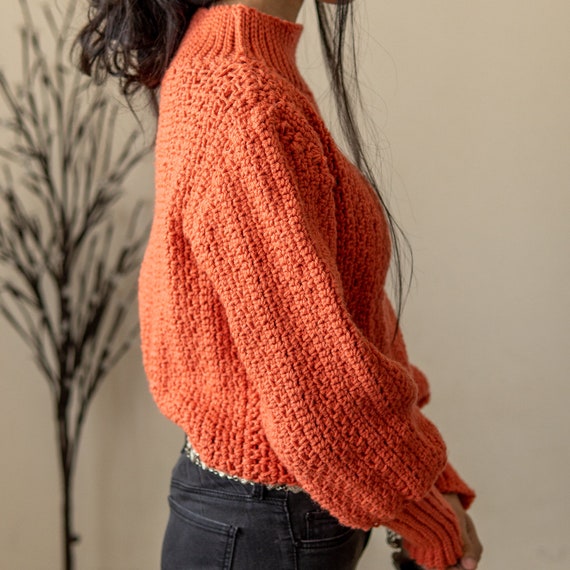 crochet balloon sleeve sweater pattern