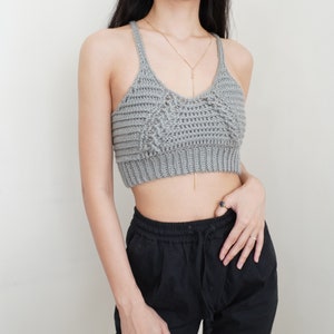 Crochet Pattern Crochet Cable Stitch Bralette Pattern PDF Download image 3