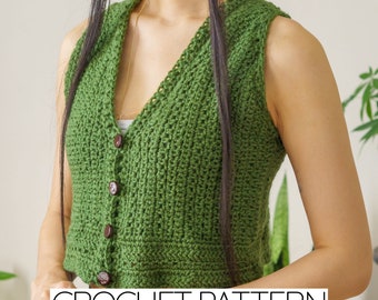 Crochet Pattern | Classic Crochet Vest | PDF Download