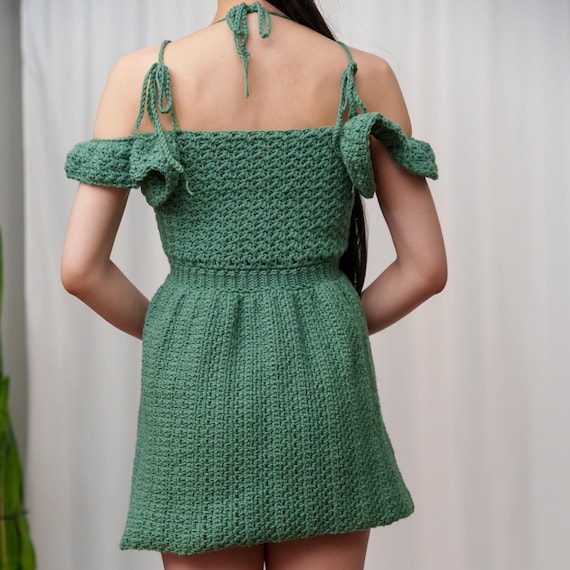 Crochet Pattern #551 | Peasant Top Sundress W. Ruffle Sleeves
