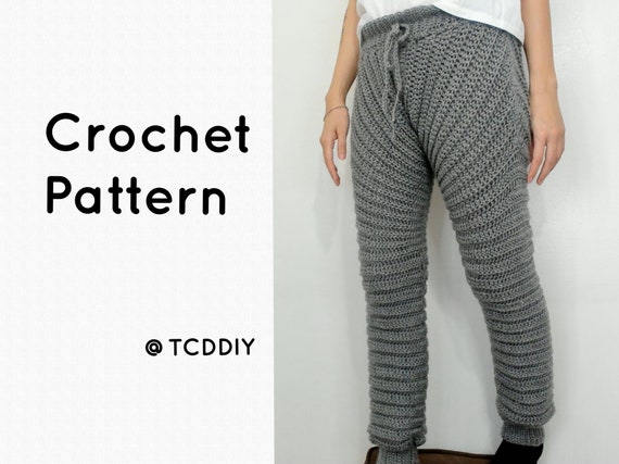 Crochet Sweat Pants PDF Pattern | Etsy