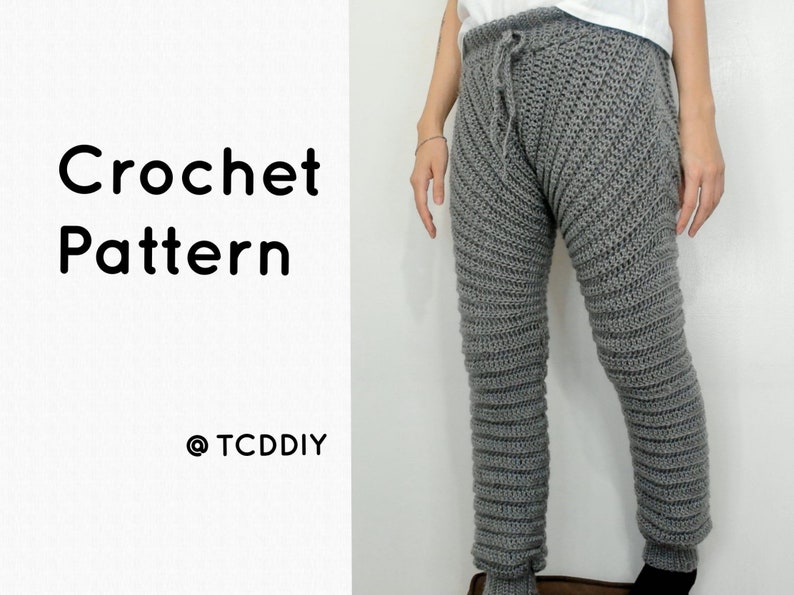 Crochet Sweat Pants PDF Pattern | Etsy