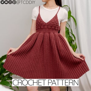 Crochet Pattern | Basketweave Tank Top Sundress Pattern | Dress | PDF Download