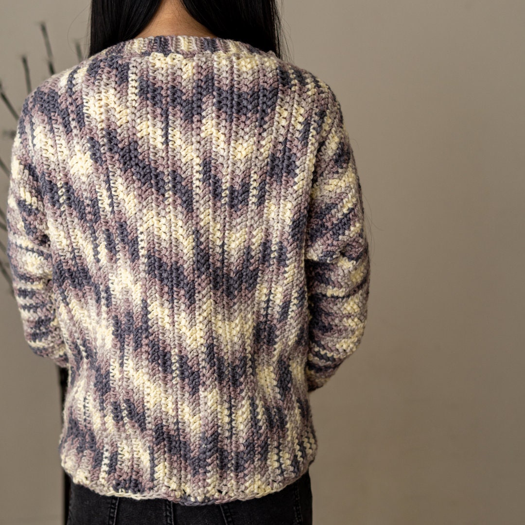 Crochet Boyfriend Sweater PDF Pattern Etsy