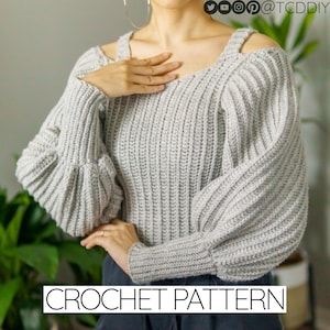 Crochet Pattern | Crochet Sweater with Strap Pattern | PDF Download