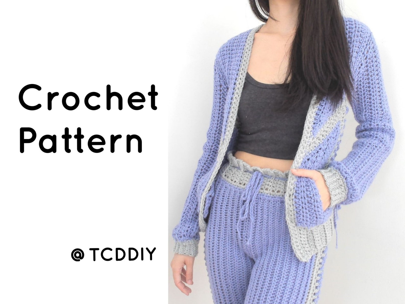 Crochet Jacket With Pocket PDF Pattern Etsy