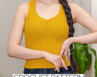 Crochet Pattern | V-Neck Tank Top | PDF Download