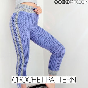 Crochet Pattern | Striped Corset Leggings Pattern | PDF Download
