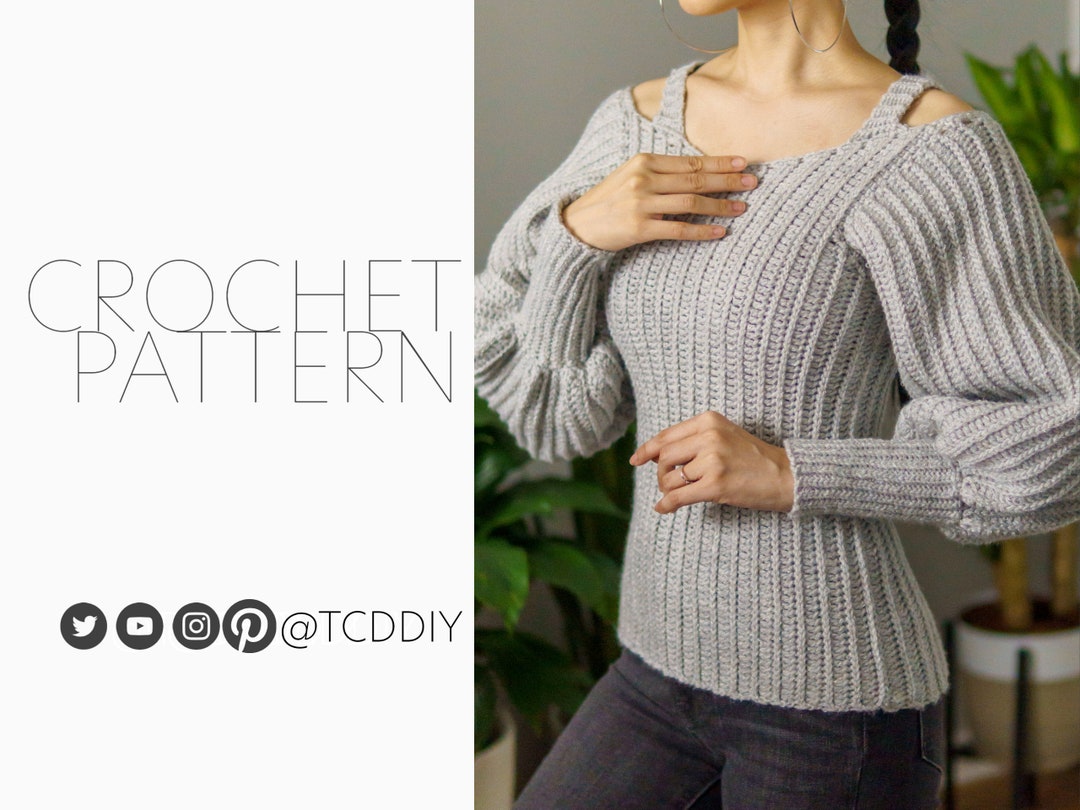 Crochet Pattern Crochet Sweater With Strap Pattern PDF Etsy