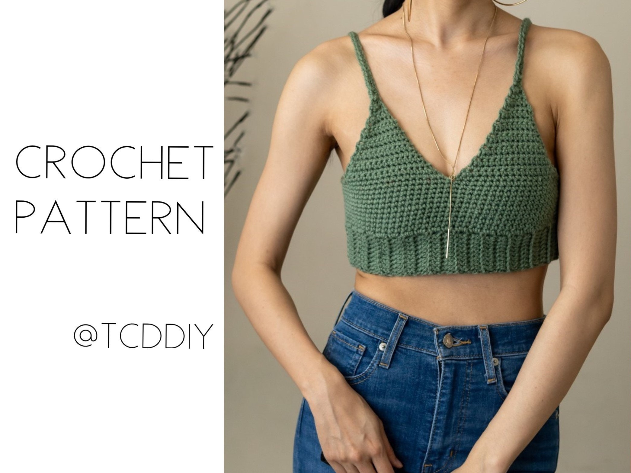 Crochet Classic Bralette Pattern for Beginners Etsy UK
