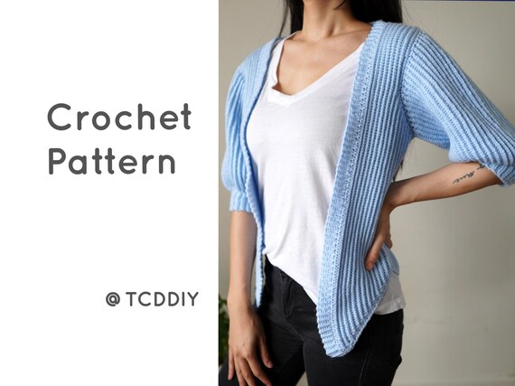 Crochet Easy Spring Cardigan PDF 