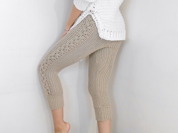 Crochet Cable Stitch Leggings PDF 
