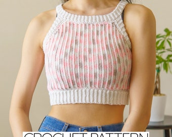 Crochet Pattern | Crochet Summer Crop Top Pattern | PDF Download