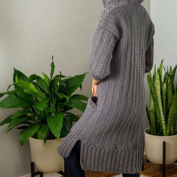 Duster cardigan with hood online