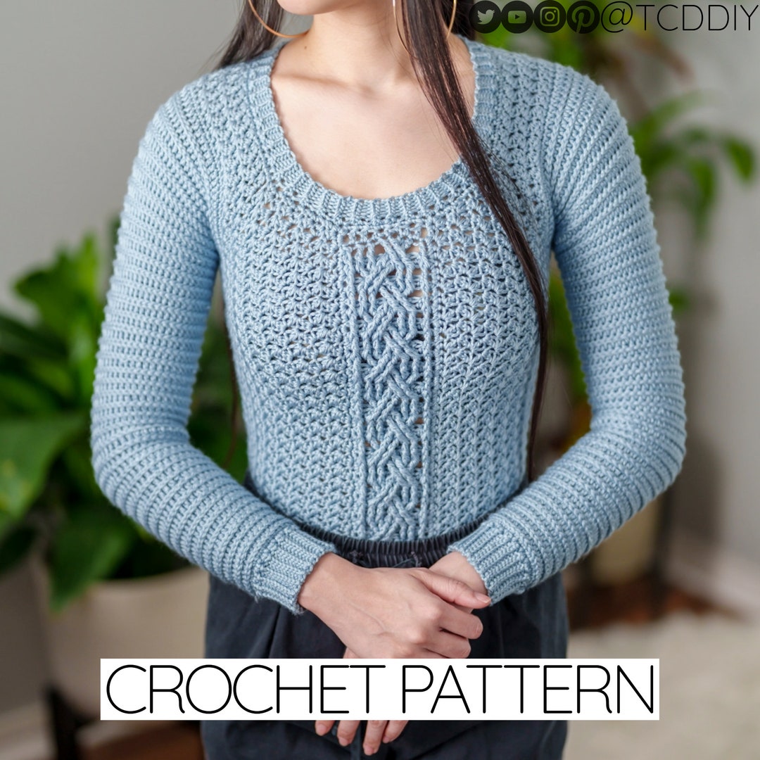 Cosomo Scoop Neck Crochet Sweater main image 0