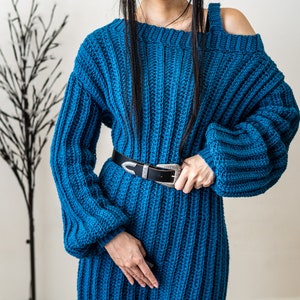 Crochet Pattern Single Strap Sweater Dress Pattern PDF Download image 9