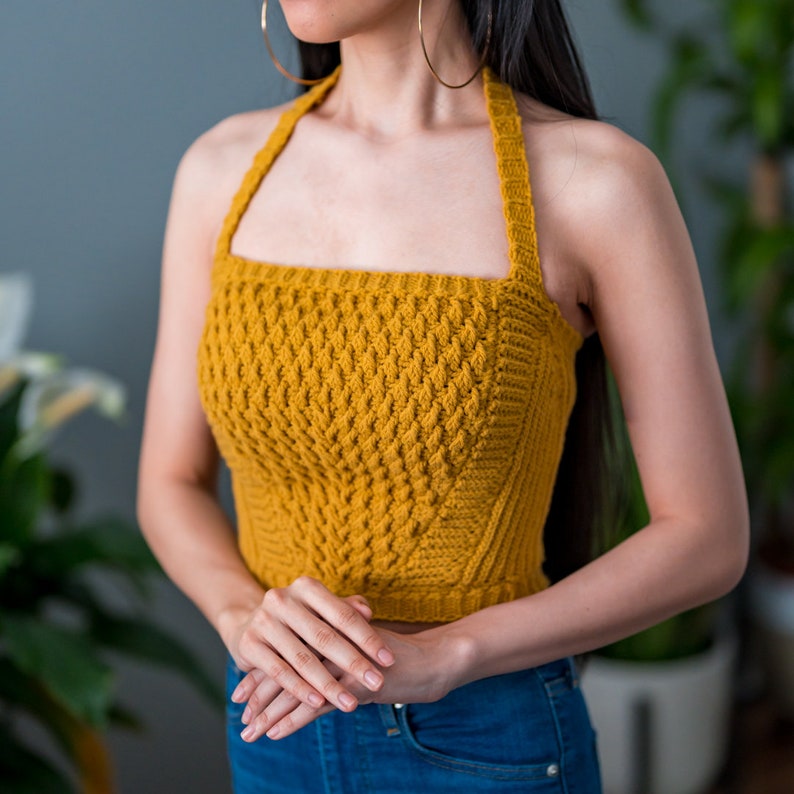 Crochet Pattern Crochet Halter Top Pattern PDF Download Etsy