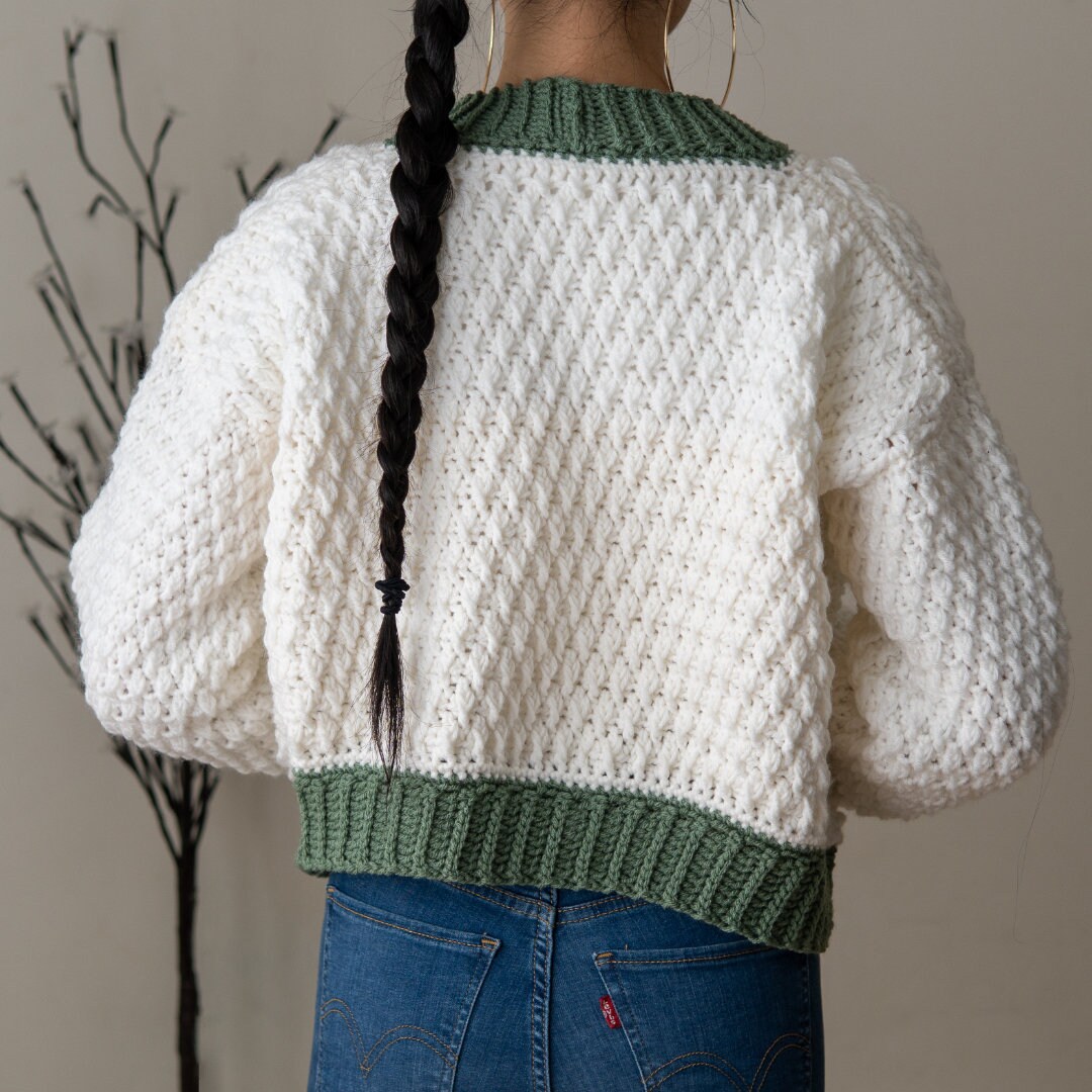 Head in the Clouds Crochet Bomber Jacket Pattern 