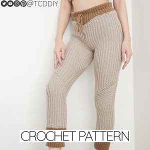 Crochet Pattern Two Toned Leggings Pattern PDF Download image 1