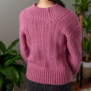 Crochet Pattern Wide Collar Sweater PDF Download - Etsy