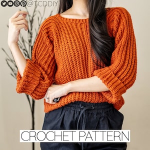 Crochet Pattern | Everyday Sweater Pattern | PDF Download