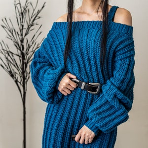 Crochet Pattern Single Strap Sweater Dress Pattern PDF Download image 8
