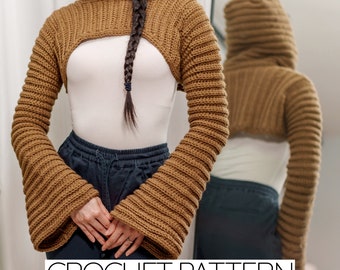 Crochet Pattern | Hooded Shrug Pattern | PDF Download