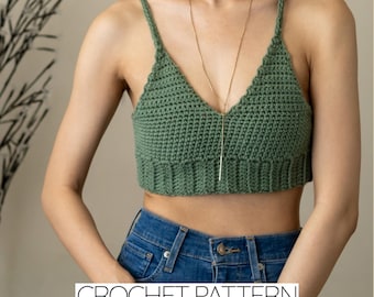 Crochet Top Pattern Bundle | Bralette, Halter, Tank (PDF Download)