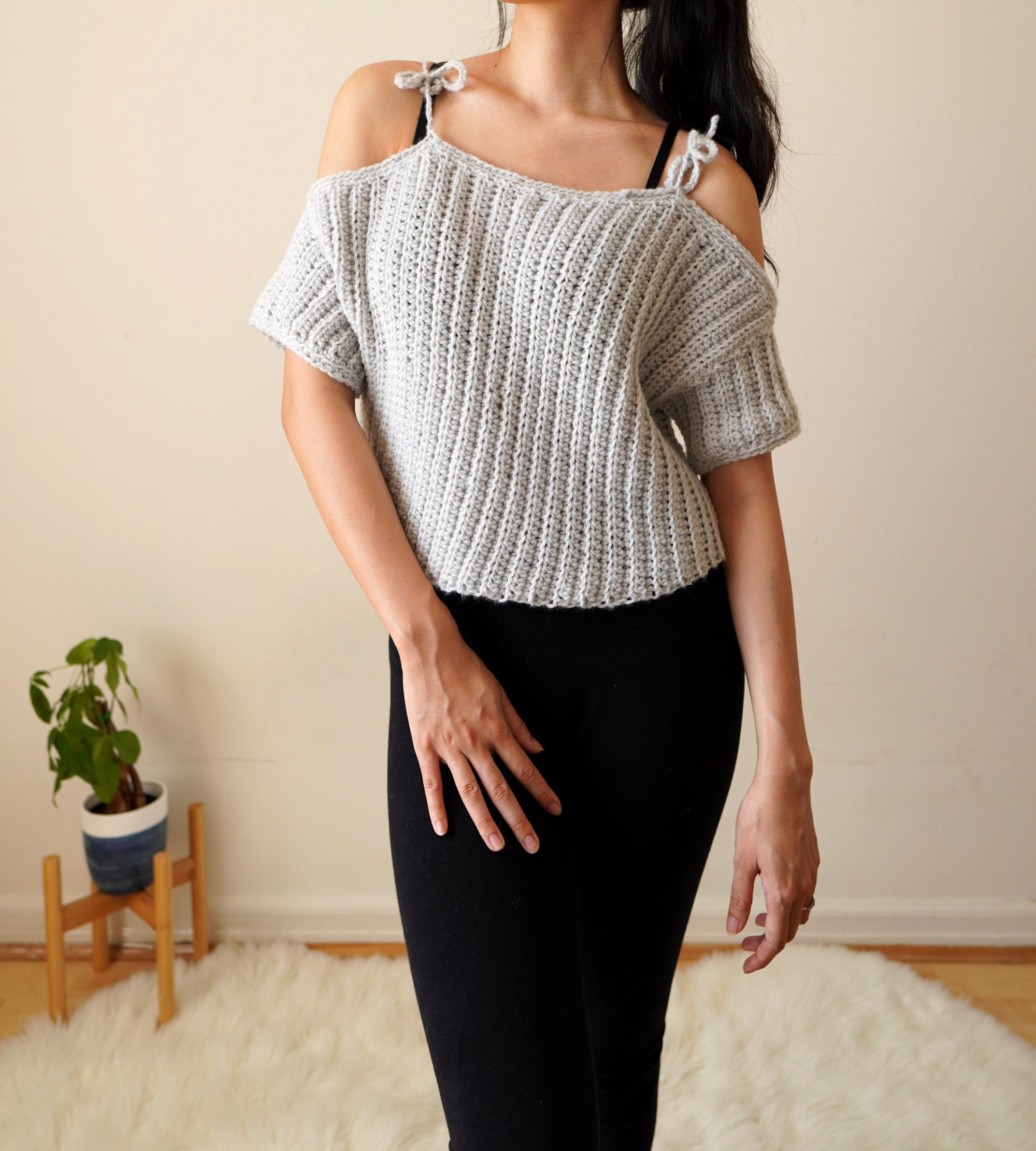 Crochet off the Shoulder Top PDF Pattern Etsy