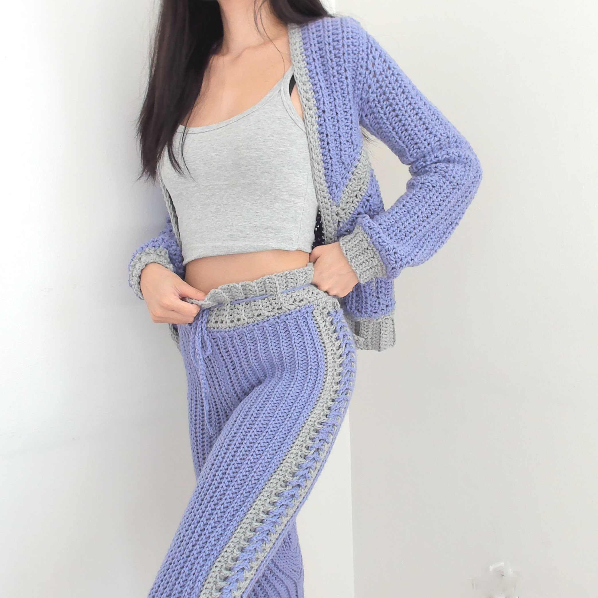 Crochet Pattern | Striped Corset Leggings | Tights | Pants