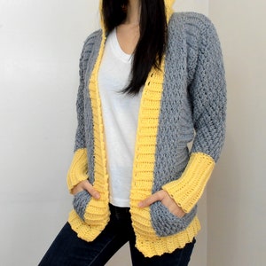 Crochet Pattern Crochet Batwing Cardigan with Hood PDF Download image 3