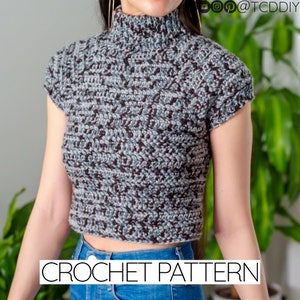 Crochet Pattern | Crochet Raglan Turtleneck Pattern | PDF Download