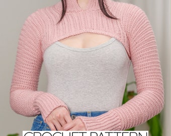 Crochet Pattern | Long Sleeve Shrug Pattern | PDF Download