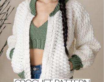 Crochet Pattern Bundle | Bomber Jacket Pattern | Bralette Pattern | PDF Download