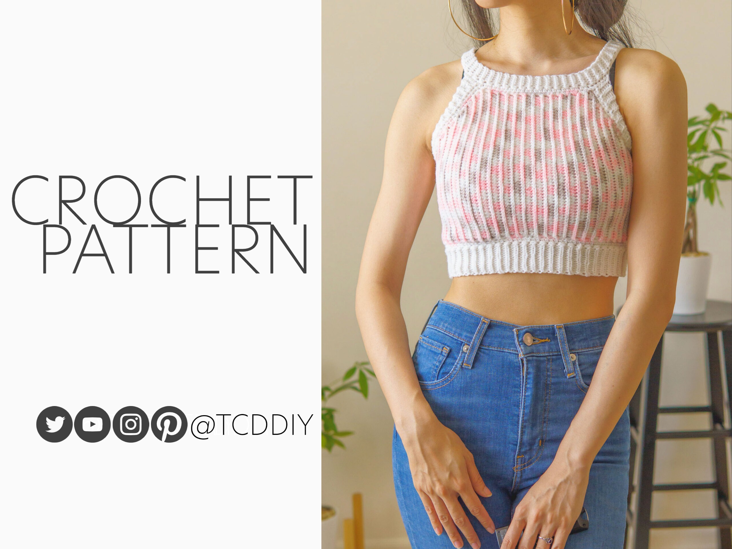 Crochet Summer Crop Top PDF Pattern