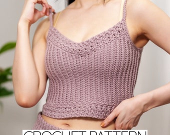 Crochet Pattern | Cute Crochet Tank Top Pattern | Crochet Camisole Pattern | PDF Download